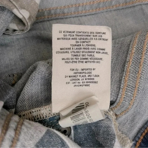 Pilcro Anthropologie Stet Distressed Slim Leg Ankle Length Jeans Women’s Size 29 - Picture 11 of 12